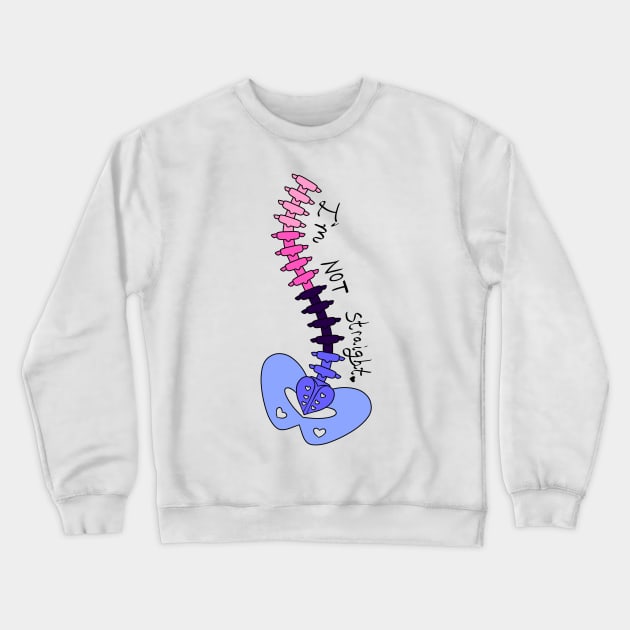 Not Straight - Omnisexual Crewneck Sweatshirt by WhiteRabbitWeirdo